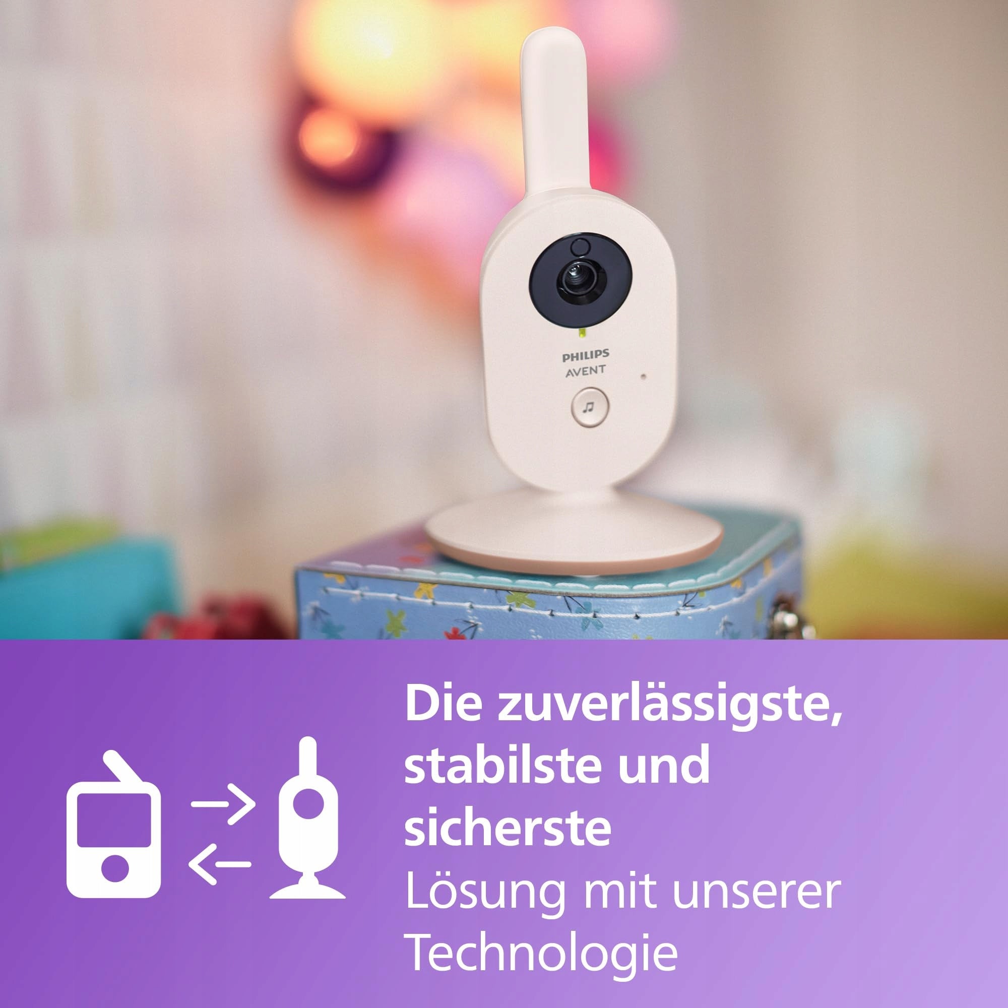 PHILIPS Avent Baby Monitor Electronic Camera 28" Zoom Infrarot Night View Packaging status original