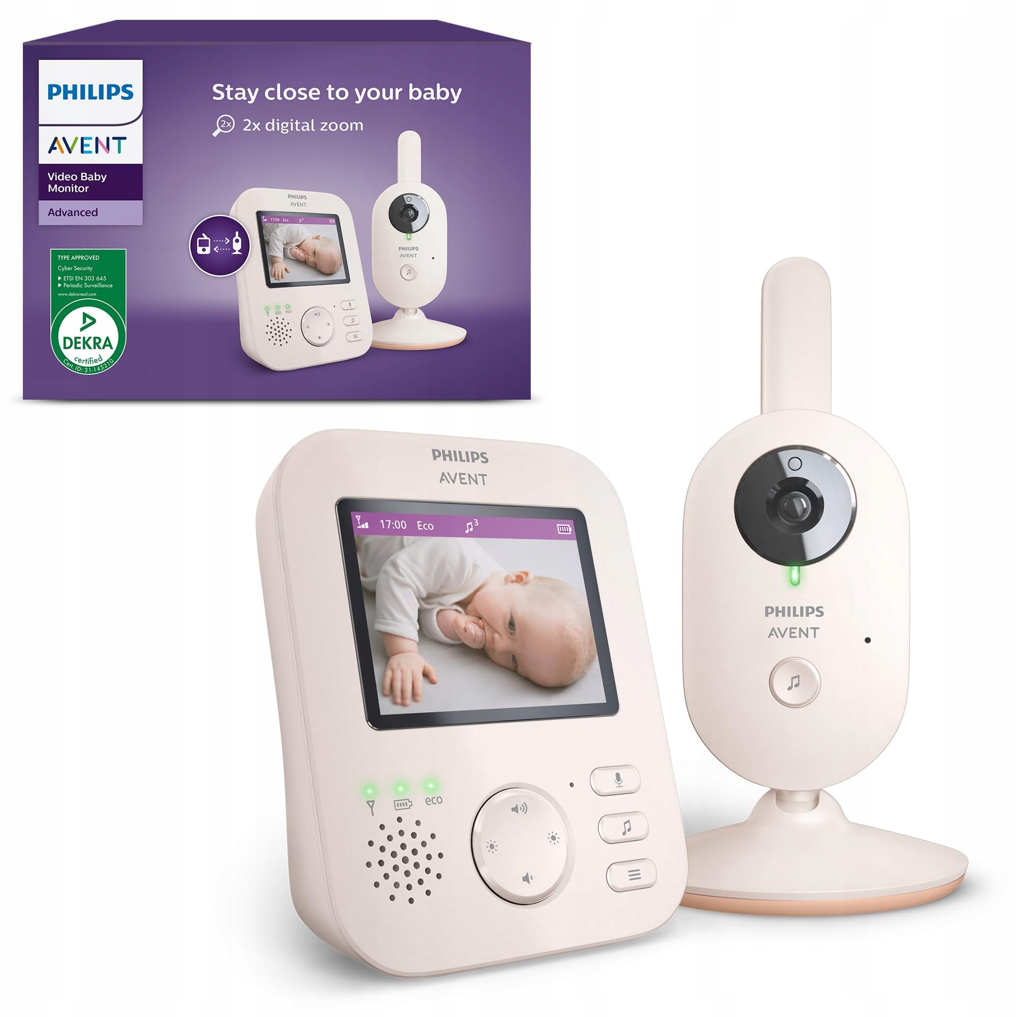 PHILIPS Avent Baby Monitor Electronic Camera 28" Zoom Infrarot Night View