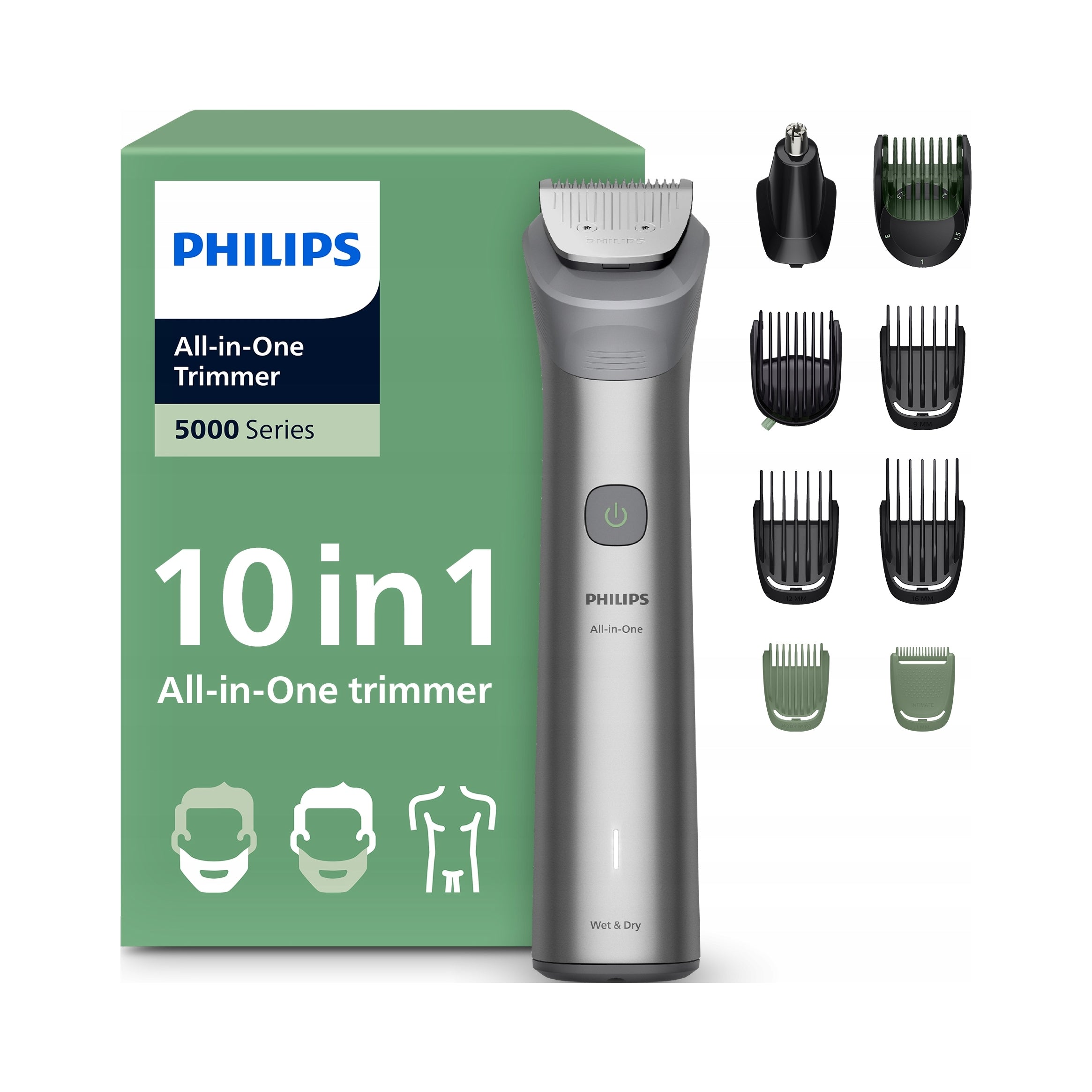 PHILIPS MULTIFUNCTION TRIMMER FOR HAIR 10IN1 CORDLESS SHAVER SOLID
