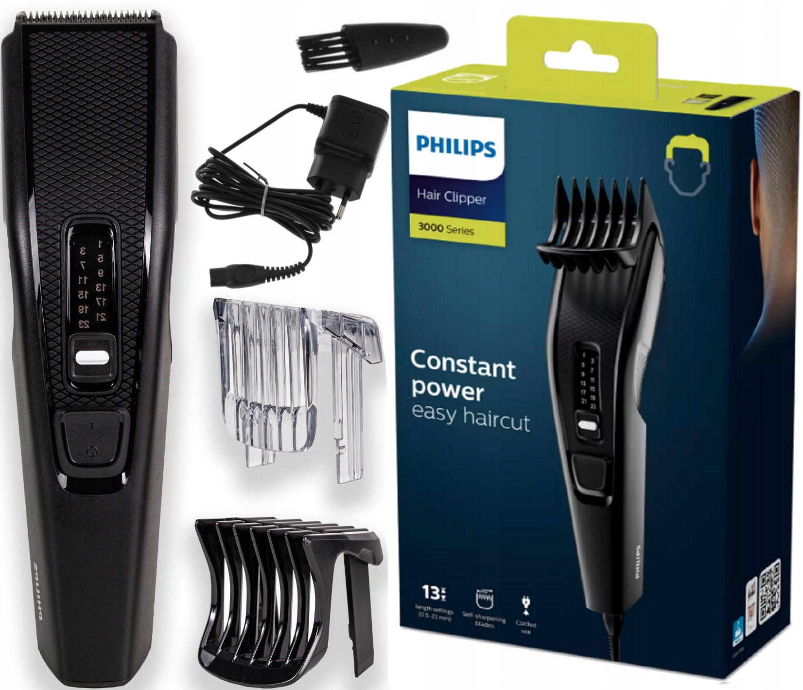 PHILIPS RAZOR FOR CUTTING HAIR AND FACIAL HAIR SET FOR SHAVING Packaging status original