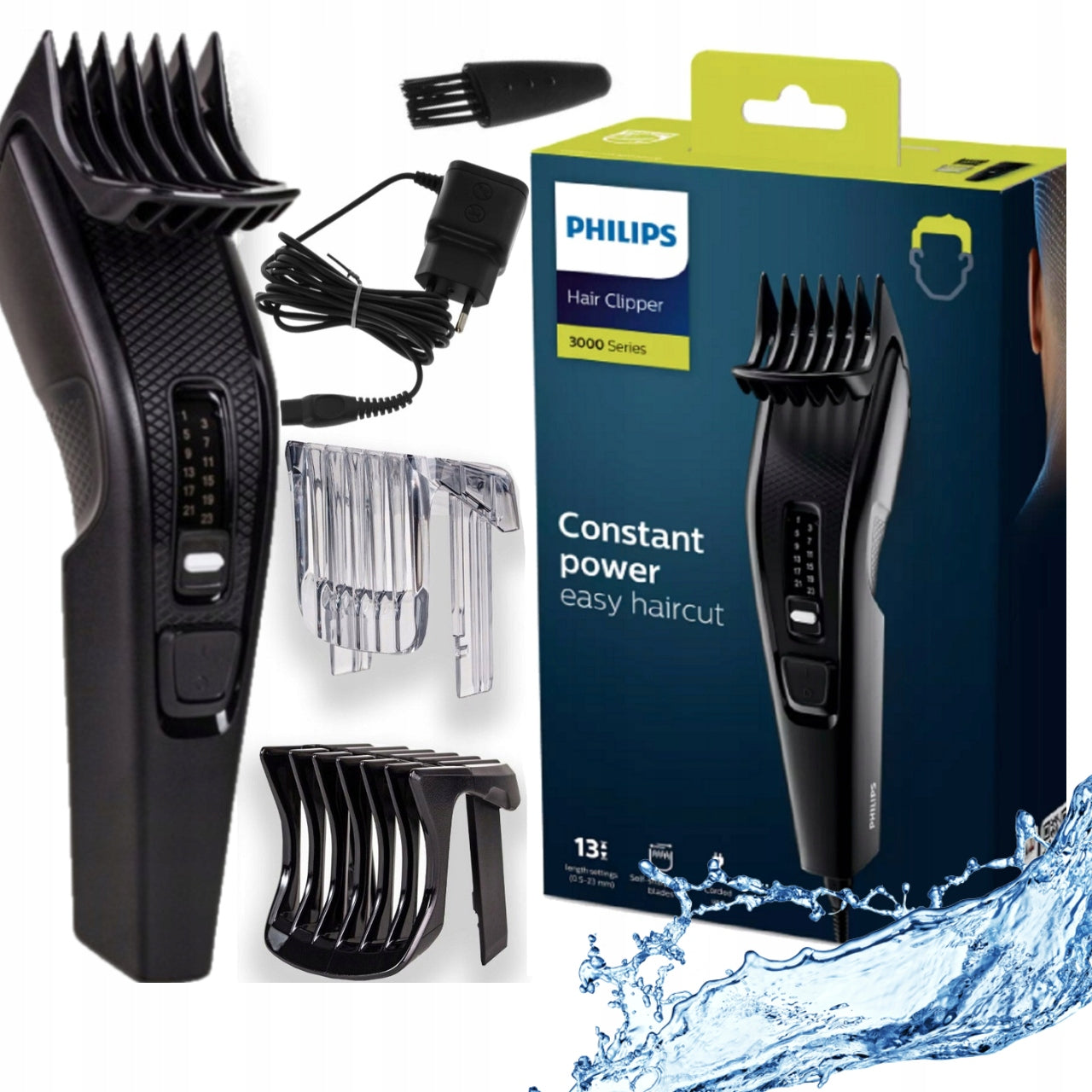 PHILIPS RAZOR FOR CUTTING HAIR AND FACIAL HAIR SET FOR SHAVING