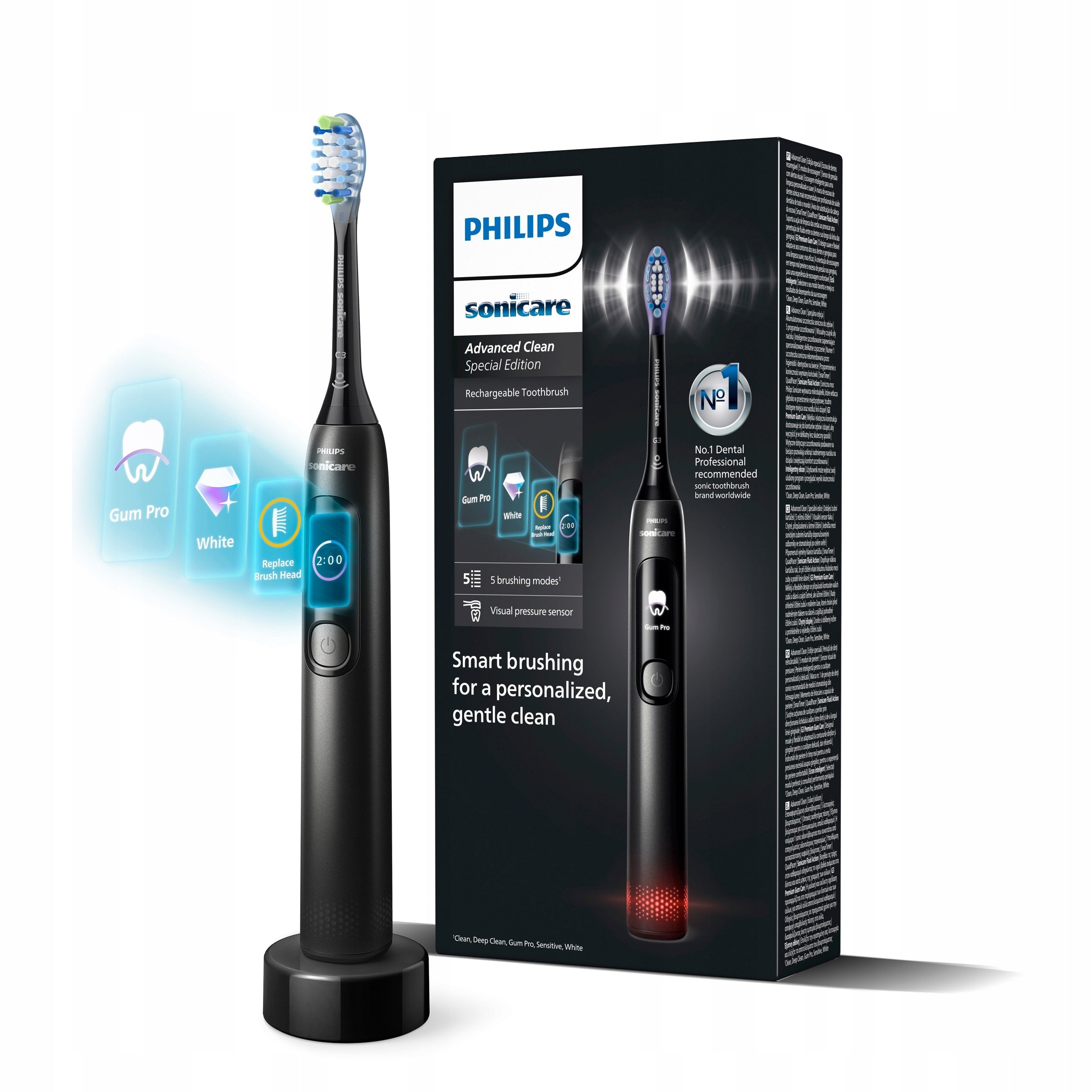 PHILIPS SONIC TOOTHBRUSH WITH SMART BATTERY DISPLAY
