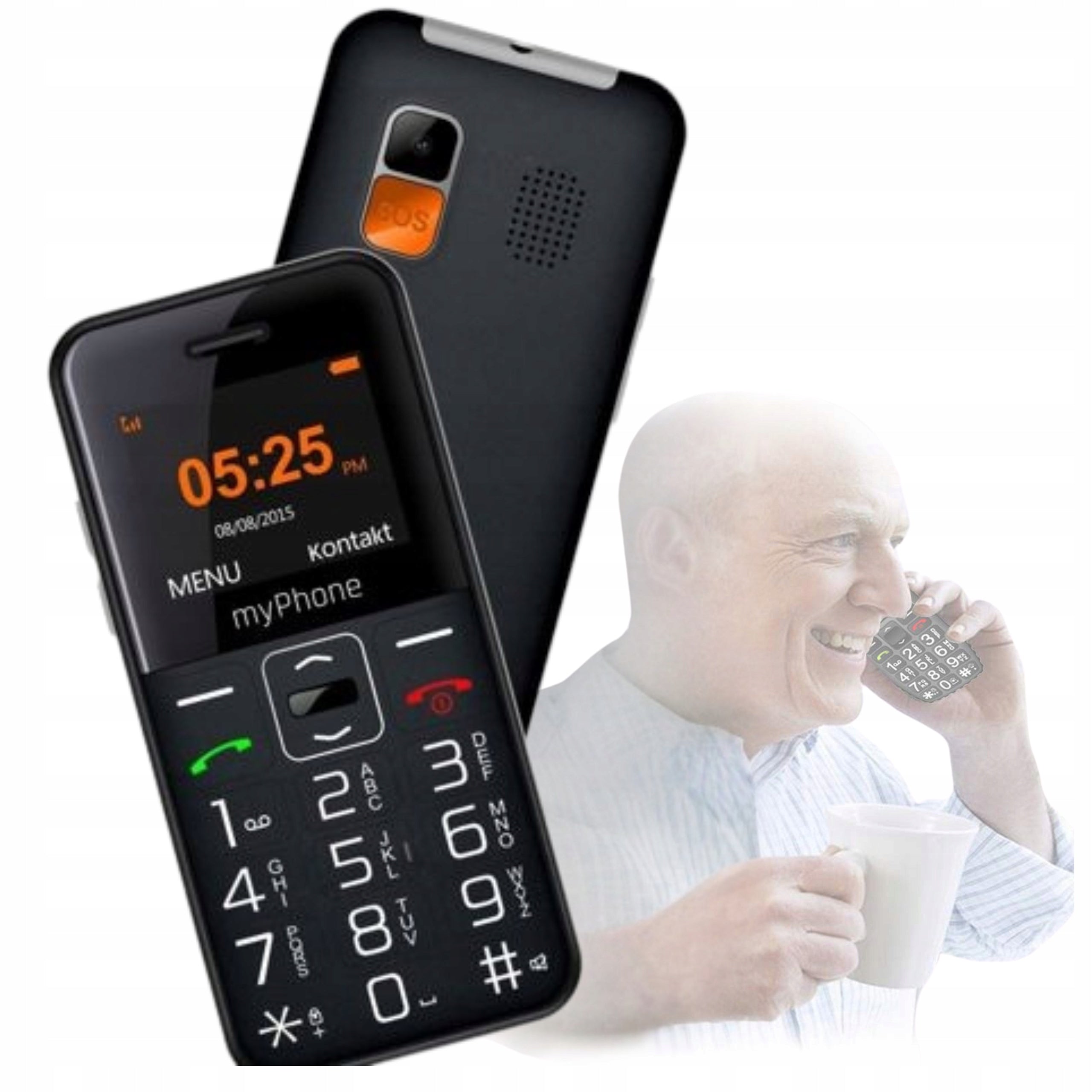 PHONE FOR SENIOR ELDERLY LOUD SIMPLE LARGE KEYS SAUCE