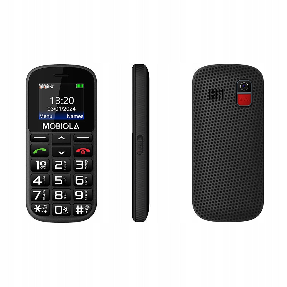 PHONE GSM MOBIOLA MB200 2G PHONE FOR SENIOR BLACK Manufacturer code MB2002G
