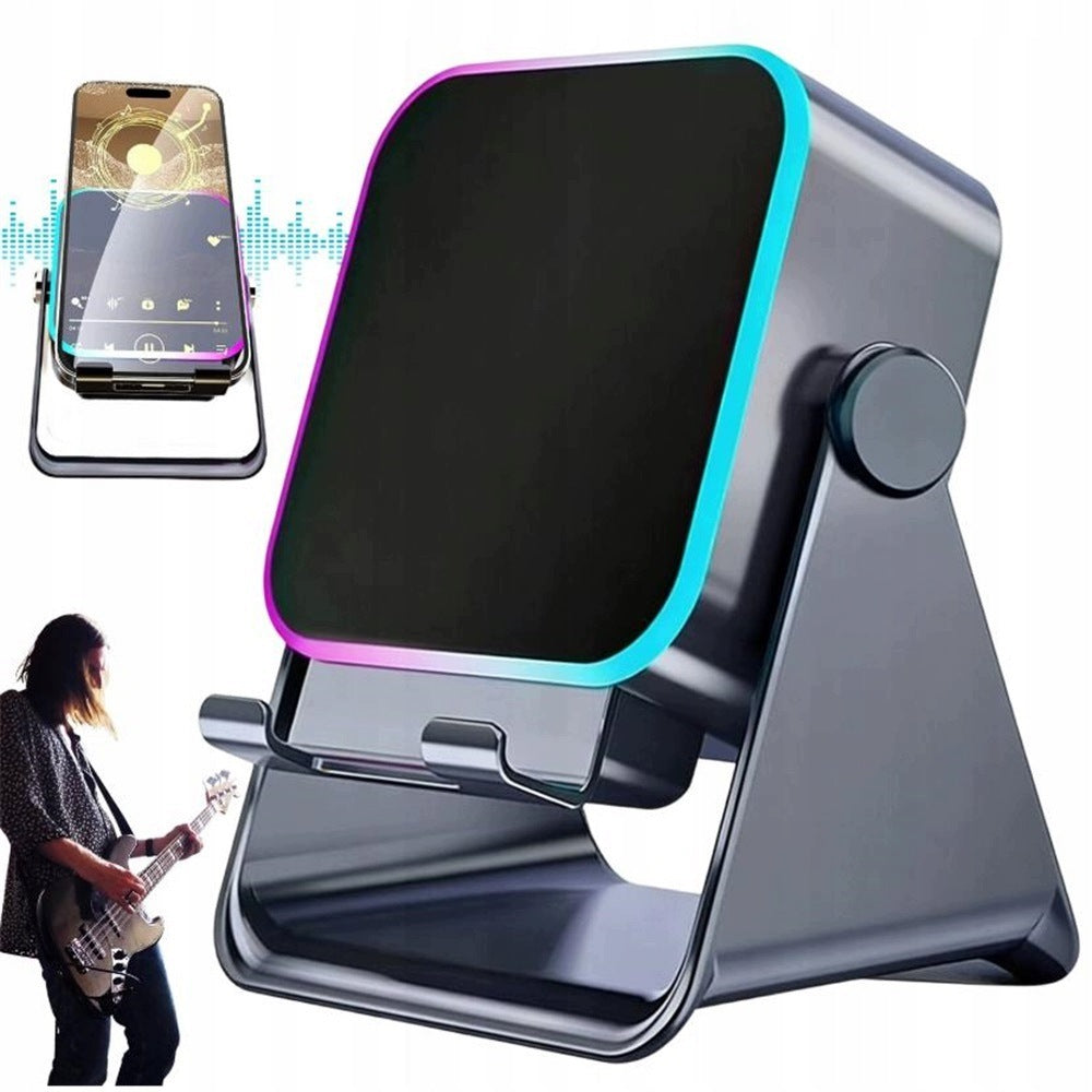 PHONE HOLDER DESK STAND WITH BLUETOOTH SPEAKER BLACK Model other
