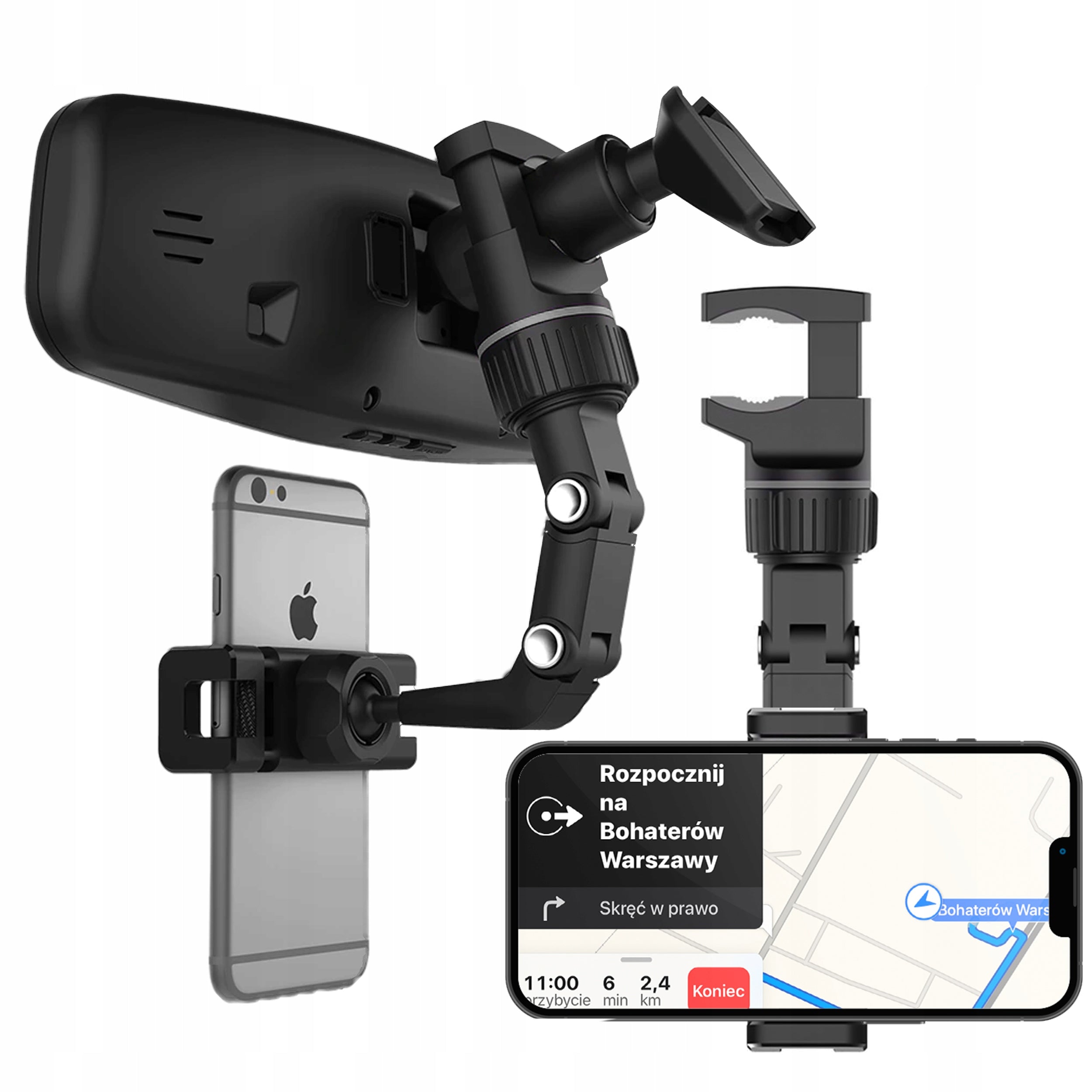 PHONE HOLDER FOR 360° DEGREE REARVIEW MIRROR