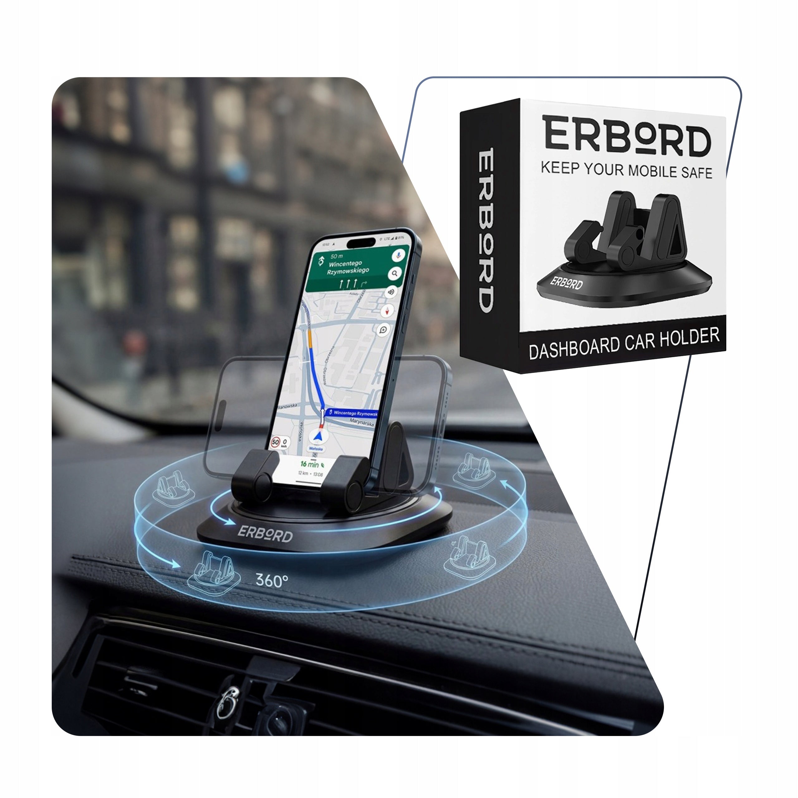 PHONE HOLDER FOR CAR STRONG FOR BOARD COCKPIT GPS CAR HOLDER Manufacturer code CH6