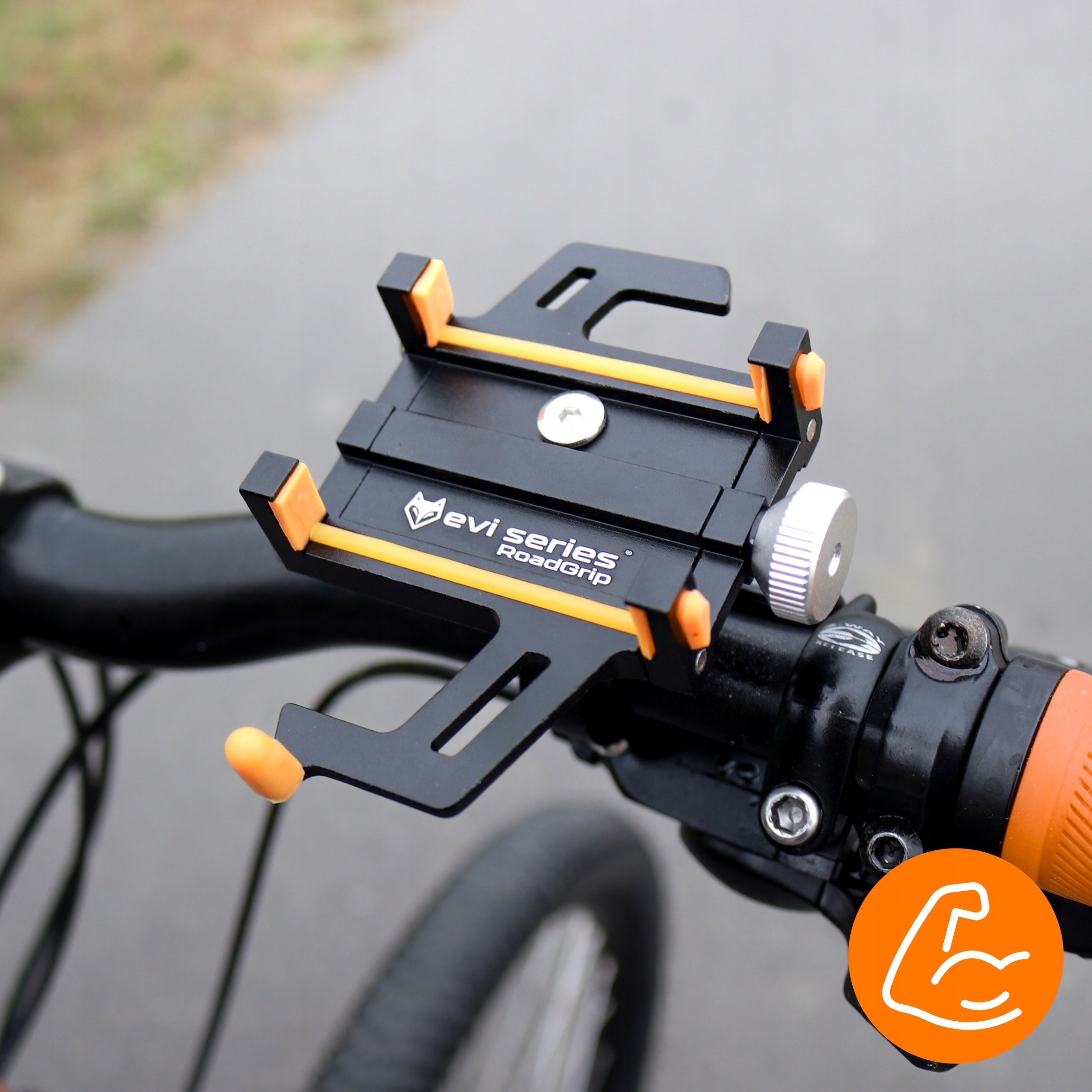 PHONE HOLDER FOR MOTORCYCLE BIKE SMARTPHONE STABLE NAVIGATION MTB ROAD Brand EVI