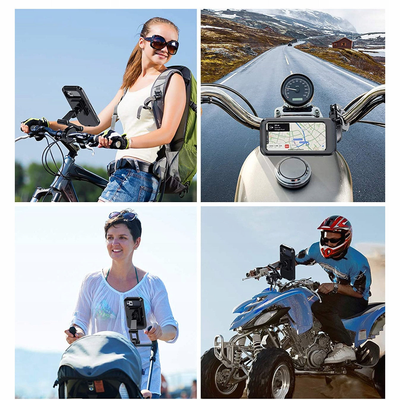 PHONE HOLDER FOR MOTORCYCLE BIKE WATERPROOF UNIVERSAL CASE For mobile