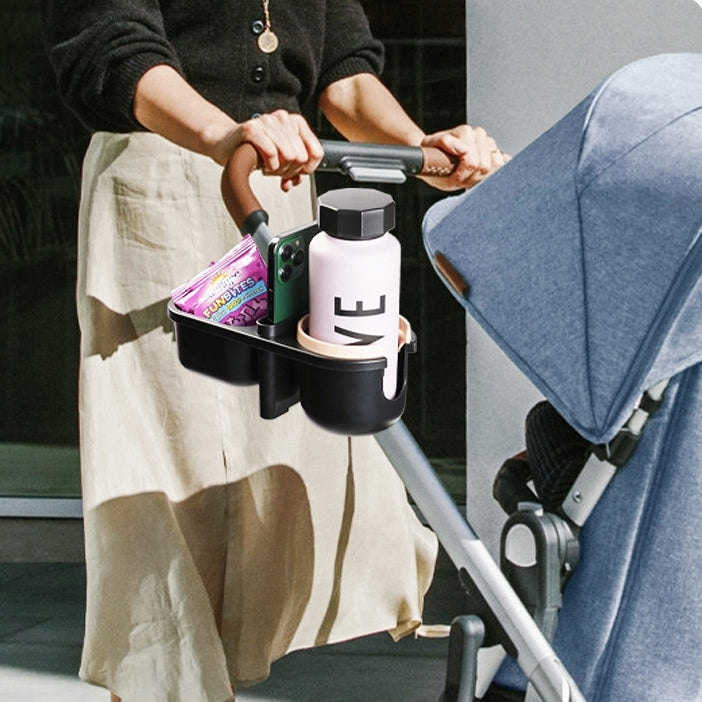 PHONE STROLLER HOLDER CUP BOTTLE FOOD WATER BOTTLE MULTIFUNCTIONAL 3in1 Height 9 cm