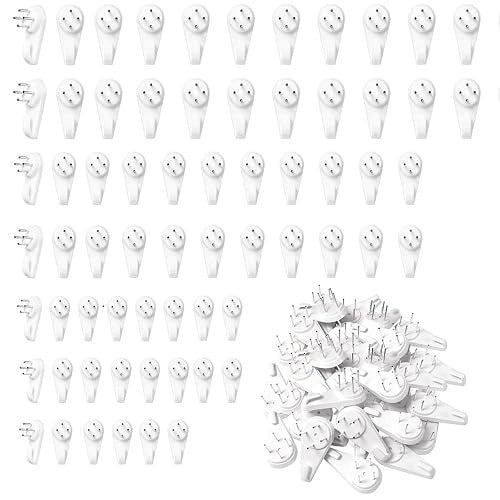 PHOTO HOOKS SELF-ADHESIVE HARD WALLS 3 CM TRACELESS 80 PCS. Brand no brand