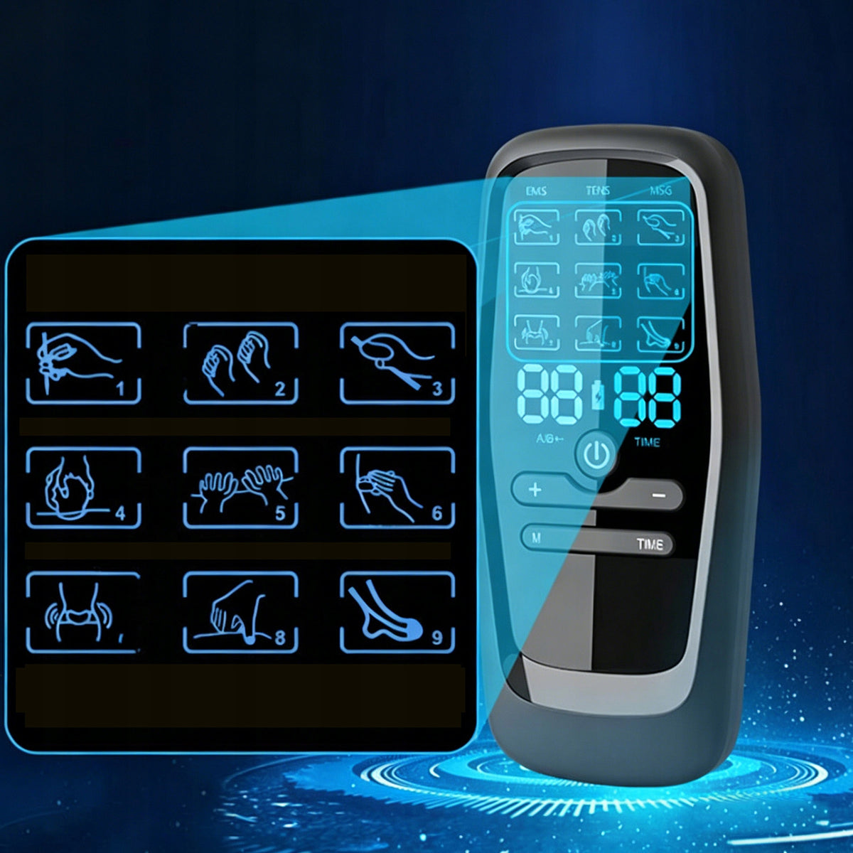 PHYSIOTHERAPEUTIC DEVICEFOR – BODY IMPULSE MUSCLE STIMULATOR, 8 PCS Medical device no