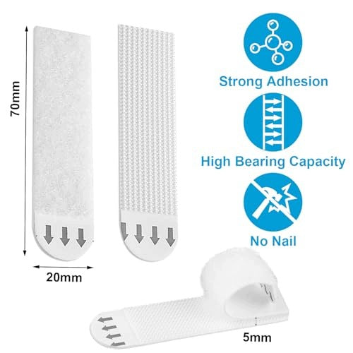 PICTURE HANGING STRIPS SELF ADHESIVE WATERPROOF 24 PAIRS WITHOUT NAILS Manufacturer code SWC5908151760154