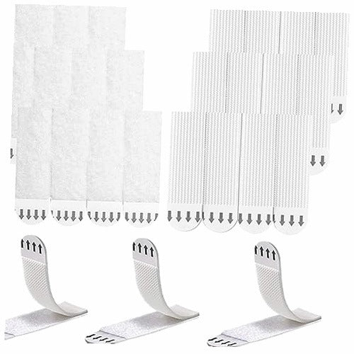 PICTURE HANGING STRIPS SELF ADHESIVE WHITE 24 PCS WITHOUT NAILS