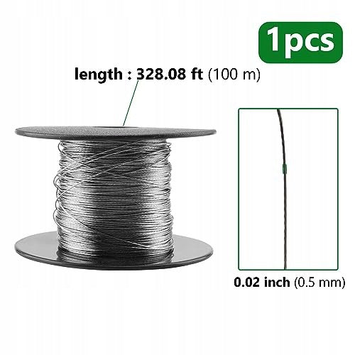 PICTURE HANGING WIRE 100M 0 5MM STAINLESS STEEL HOOKS Manufacturer code Producent niezależny
