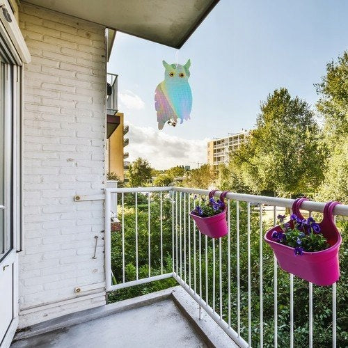 PIGEON PATCH REPELLENT HANGING HOLOGRAM REFLECTIVE OWL FOR RAVEN STARLINGS Product weight with unit packaging 0.5 kg