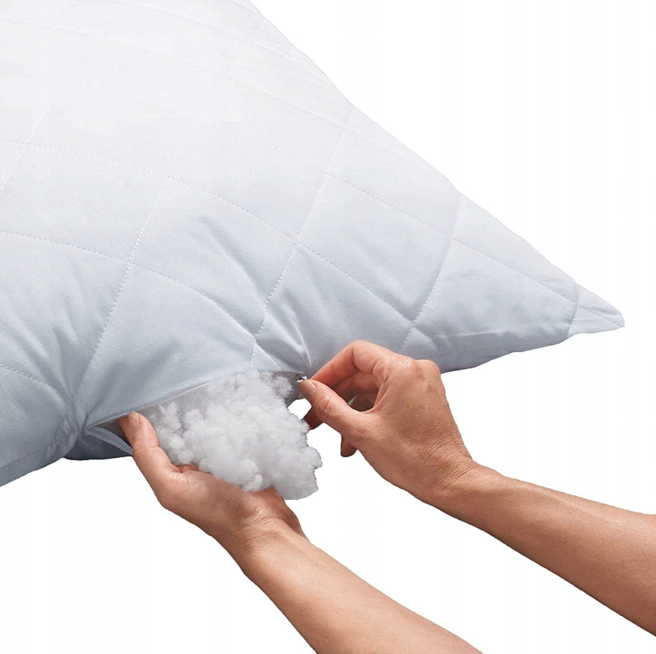 PILLOW 70x80cm ANTI-ALLERGIC SOFT THICK QUILTED ZIPPER Poland