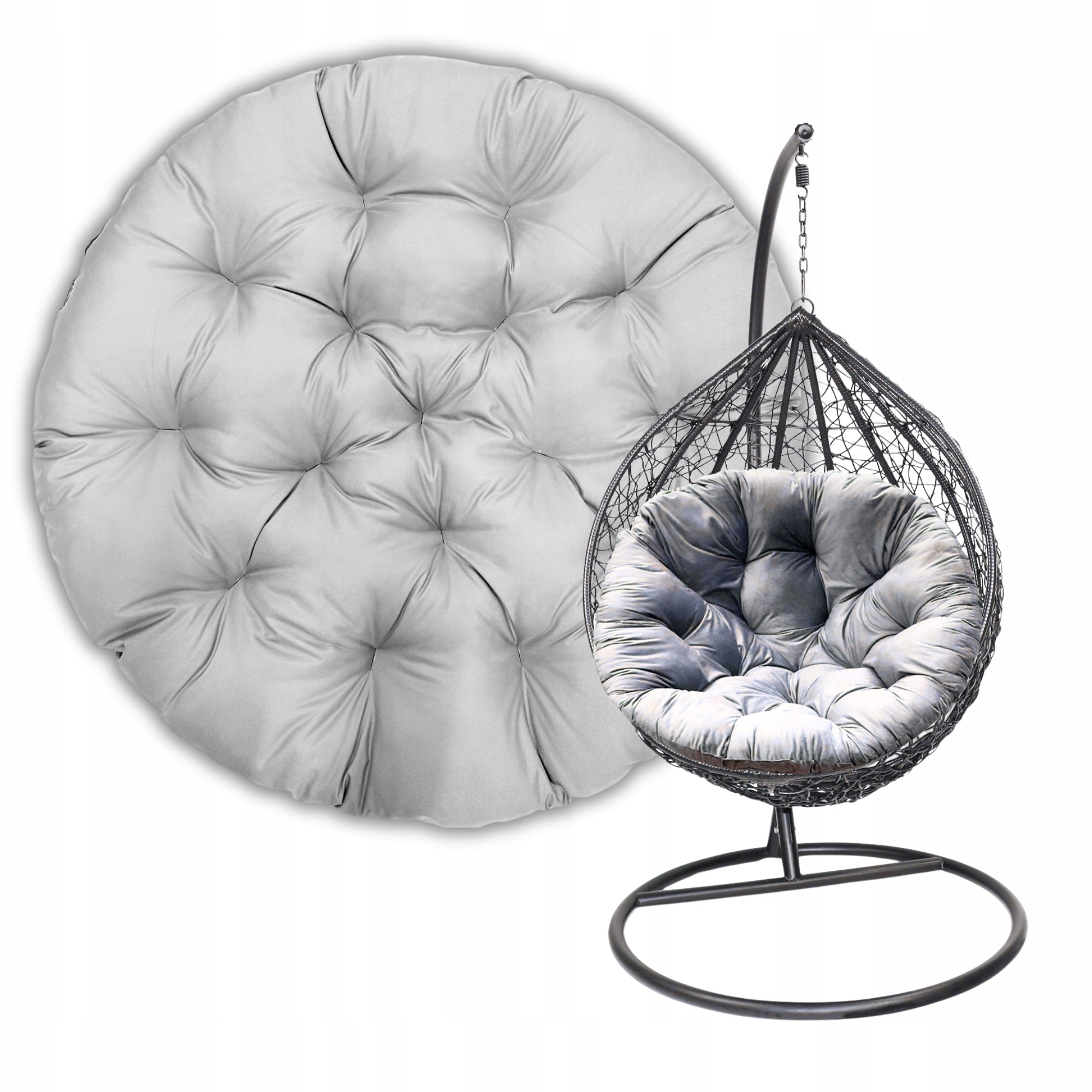 PILLOW FOR HANGING COCOON soft for swing STORK NEST XXL 130 grey