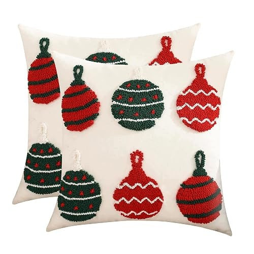 PILLOWCASES CHRISTMAS COTTON GARLAND 45X45 CM SET OF 2 Brand no brand