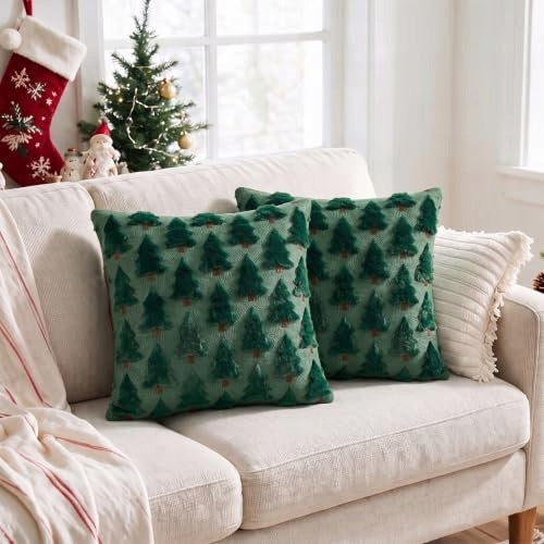 PILLOWCASES CHRISTMAS GREEN TREE POLYESTER 45X45 CM SET OF 2 Manufacturer code SWC5908807173222