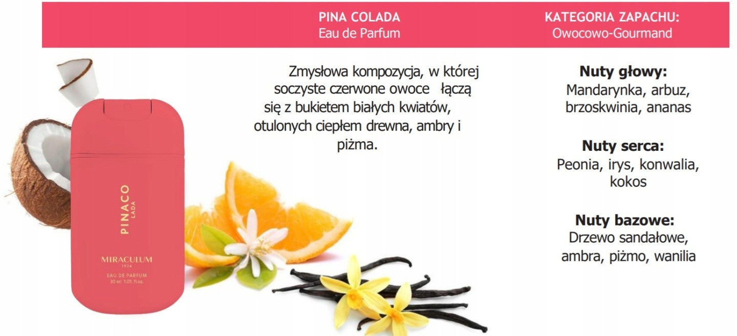 PINA COLADA - Perfumed Water for Women, 30 ml Manufacturer code 5900793064966