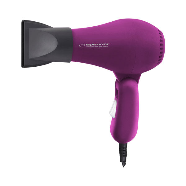 PINK HAIR DRYER PROFESSIONAL STRONG 750W FOLDING + CONCENTRATOR Brand Esperanza