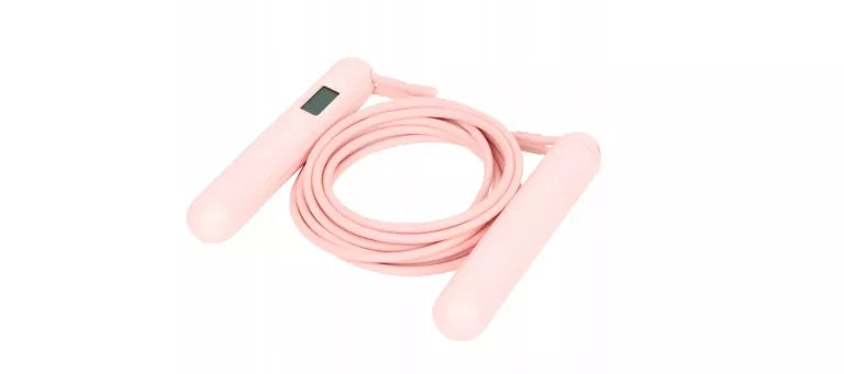 PINK JUMP ROPE WITH ELECTRONIC COUNTER