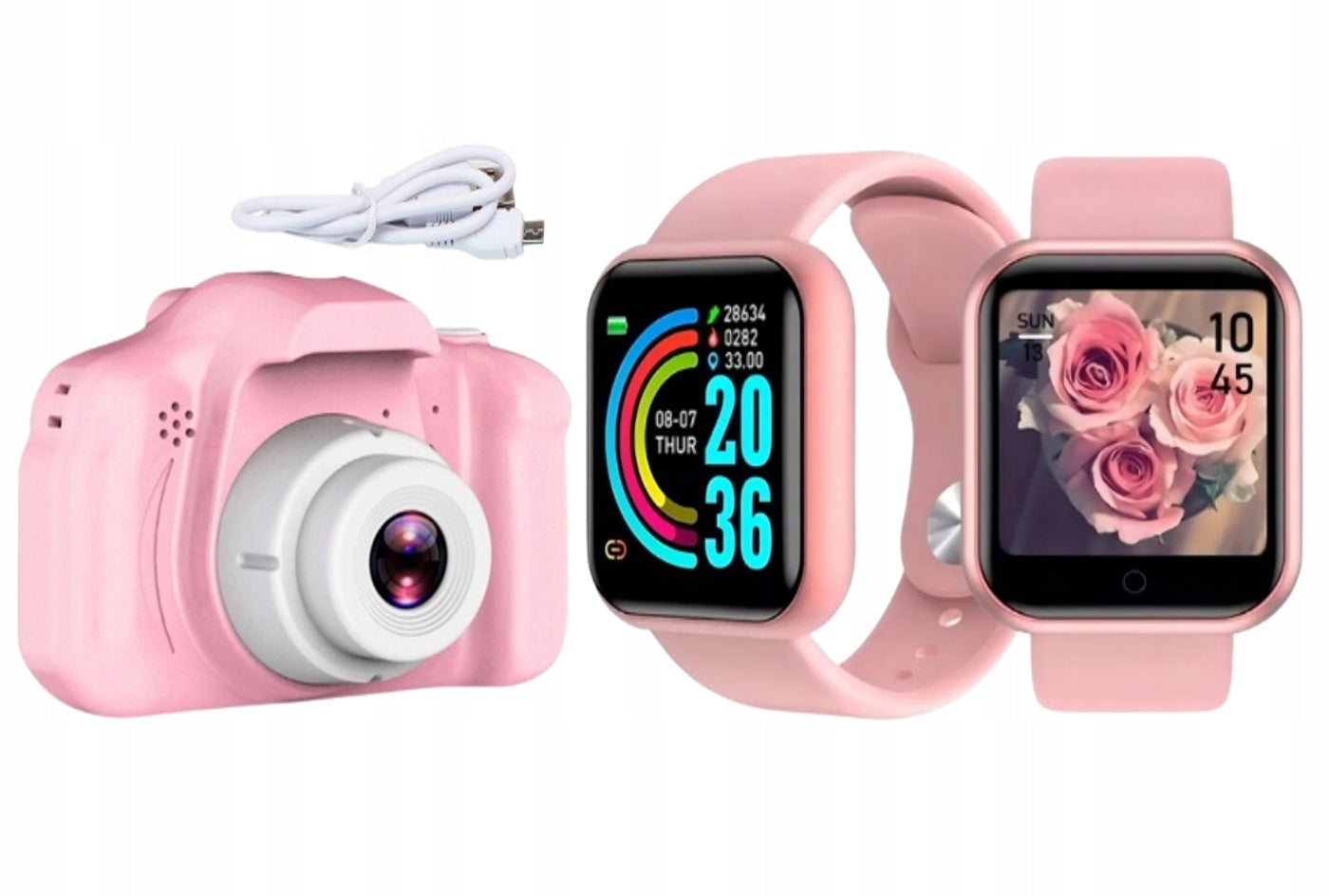 PINK SMARTWATCH + DIGITAL CAMERA FOR GIRLS - WATCH IN Zest. CRAFT