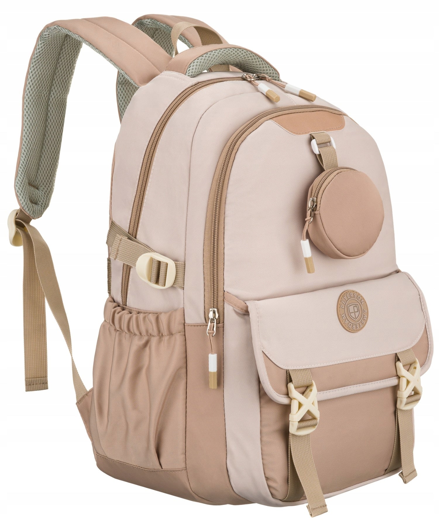 PINK School backpack for children SOLID roomy satchel for school STRONG