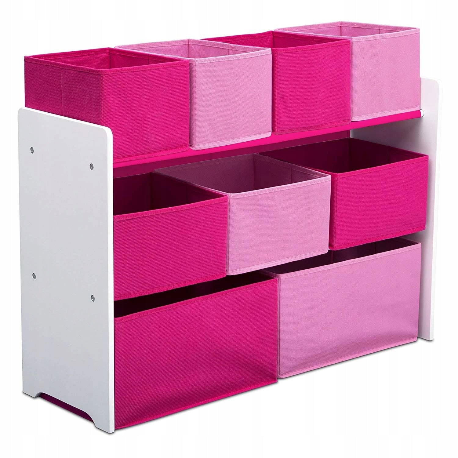 PINK WHITE LARGE BOOKCASE ORGANIZER CONTAINERS CHILDREN Brand MPMAX