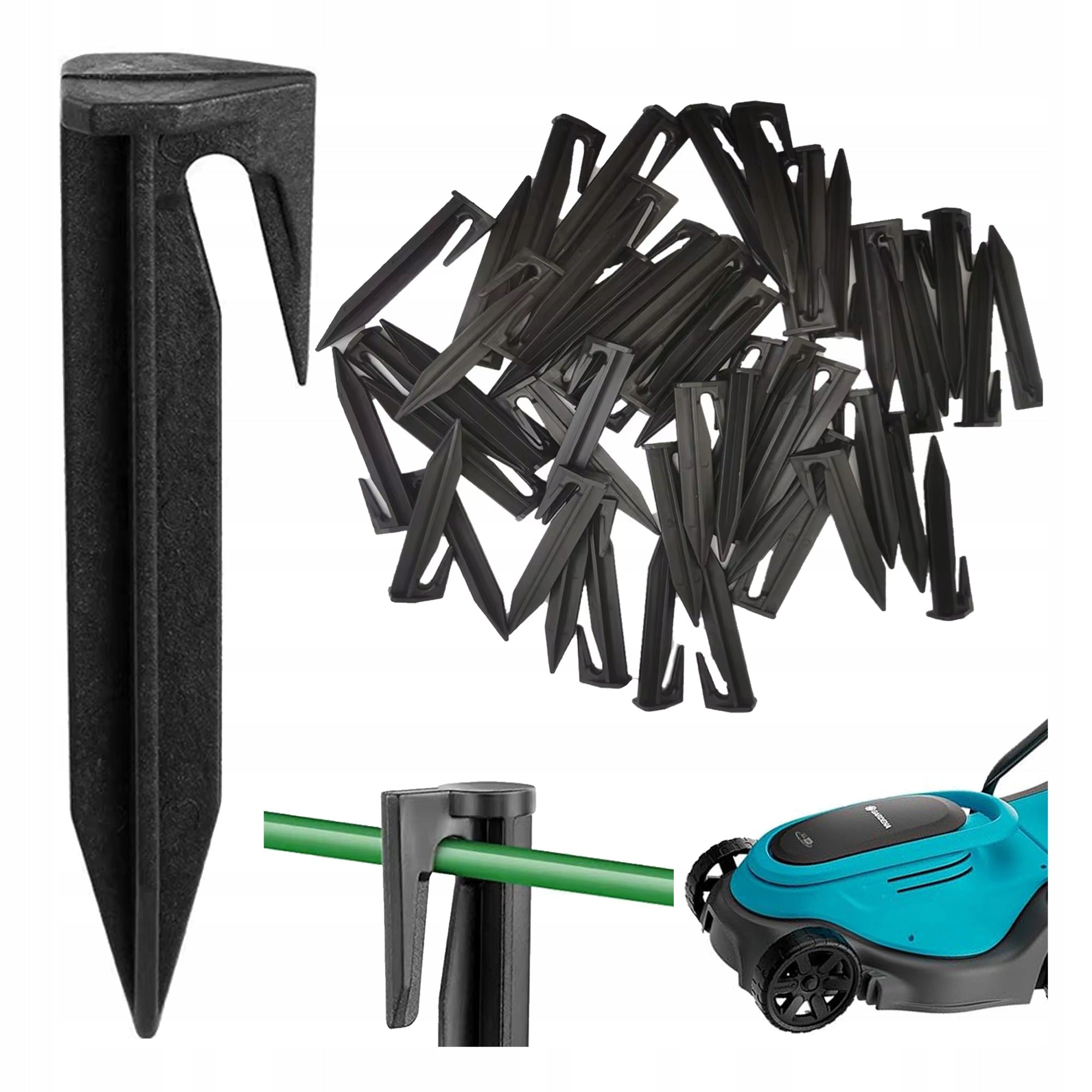PINS FOR BORDER CABLE ROBOT MOWING PINS ANCHOR HERRING - 100PCS Packaging status original