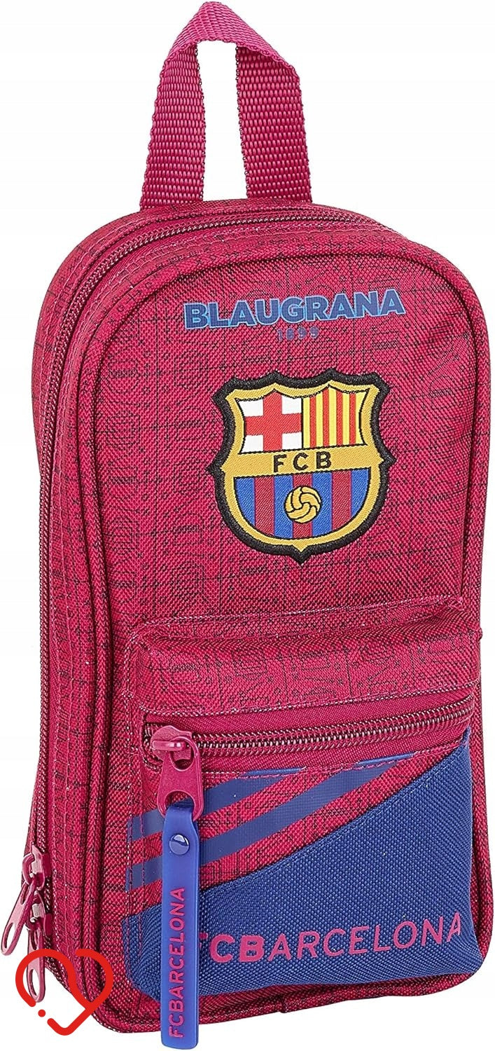 PIÓRNIK saszetka KOSMETYCZKA w kształcie plecaka FC BARCELONA BLAUGRANA