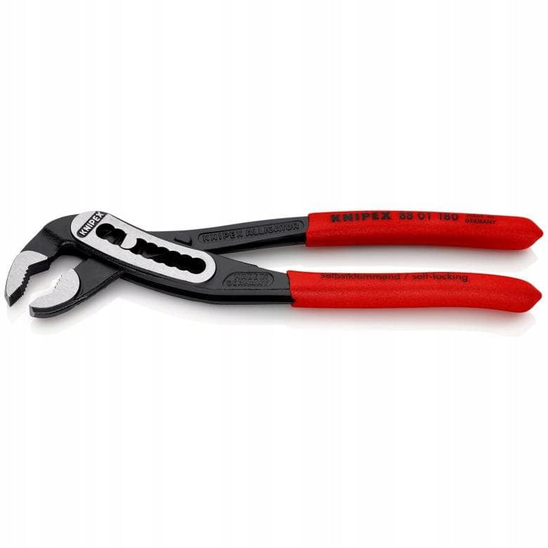 PIPE ADJUSTABLE PLIERS ALLIGATOR 180MM 88 01 180 KNIPEX Brand Knipex