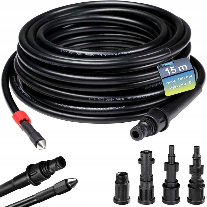 PIPE SEWER CLEANING HOSE 15m 160bar