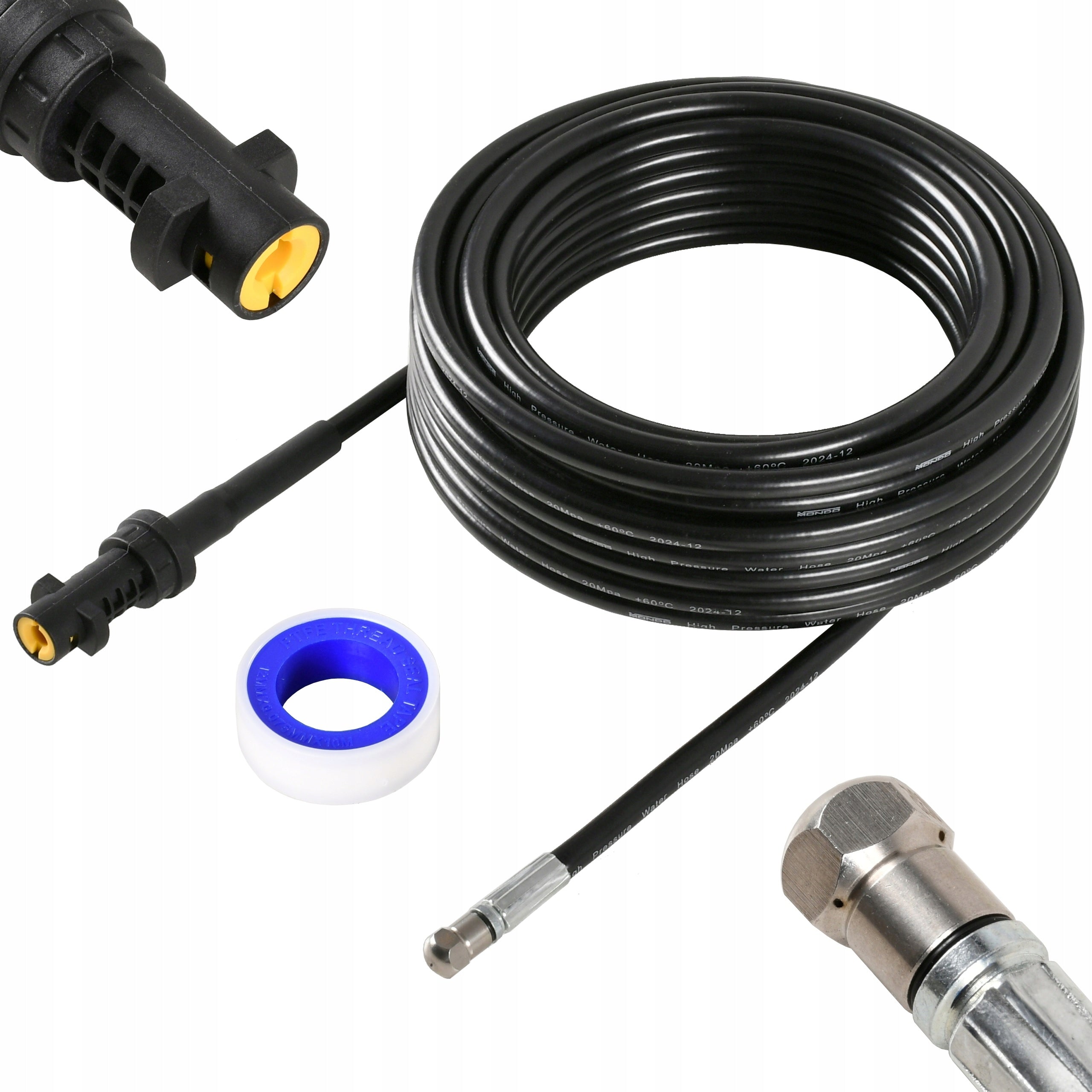 PIPE SEWER CLEANING HOSE 15m FOR KARCHER K2-K7 WASHERS