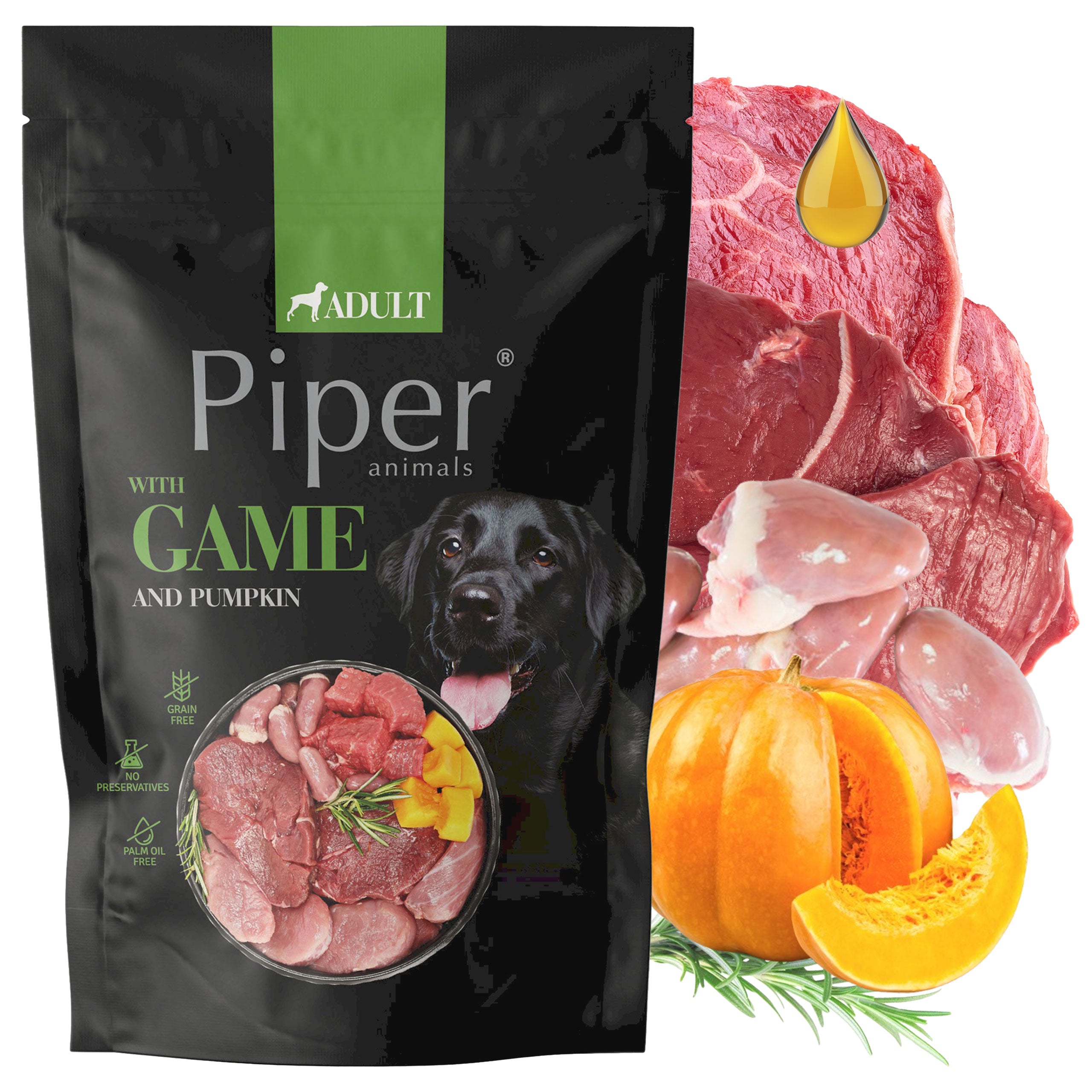 PIPER Wet Dog Food Dolina Noteci Mix of Flavours 8 x 500g Brand Piper Animals