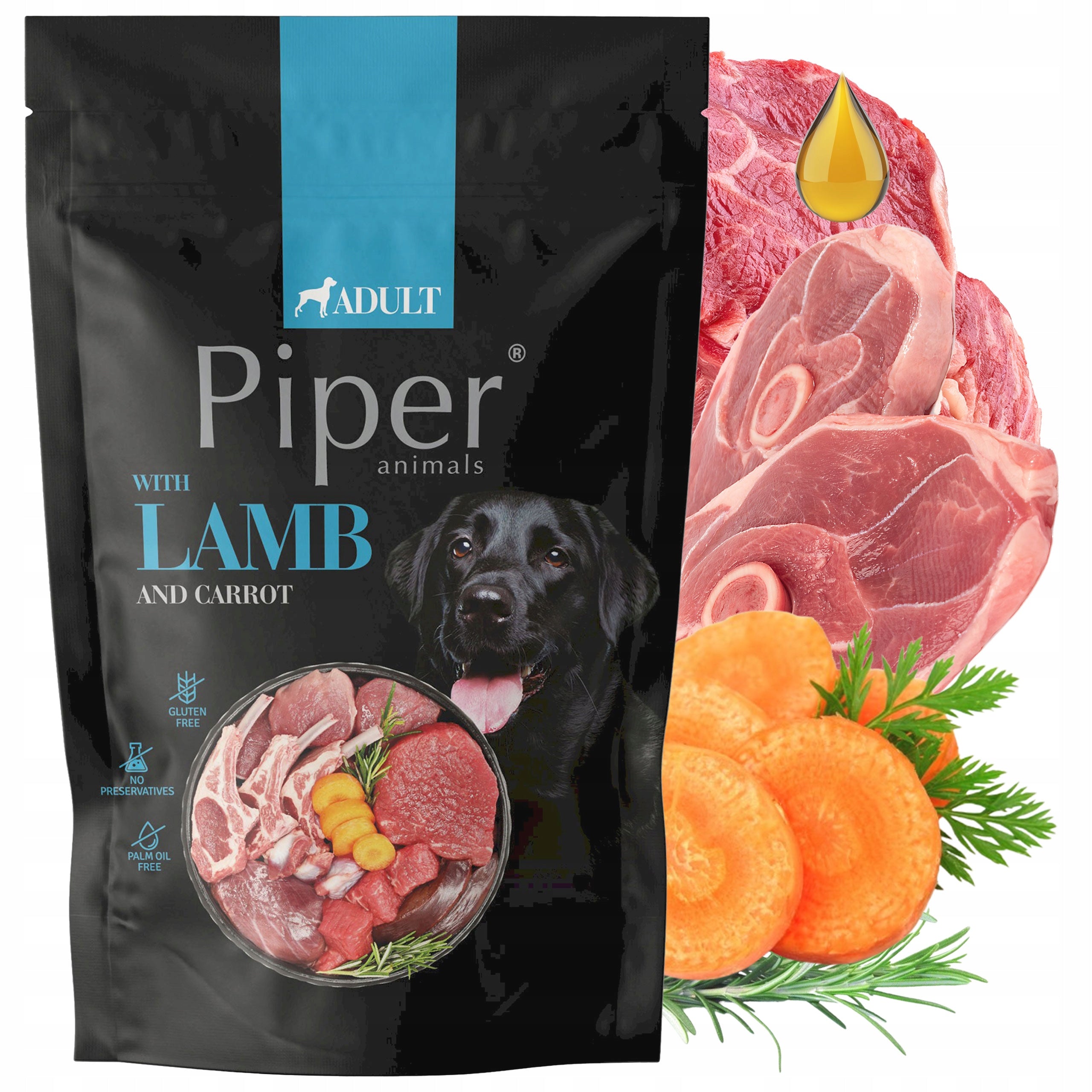 PIPER Wet Dog Food Dolina Noteci Mix of Flavours 8 x 500g Manufacturer code PIPER Karma mokra dla psa Dolina Noteci