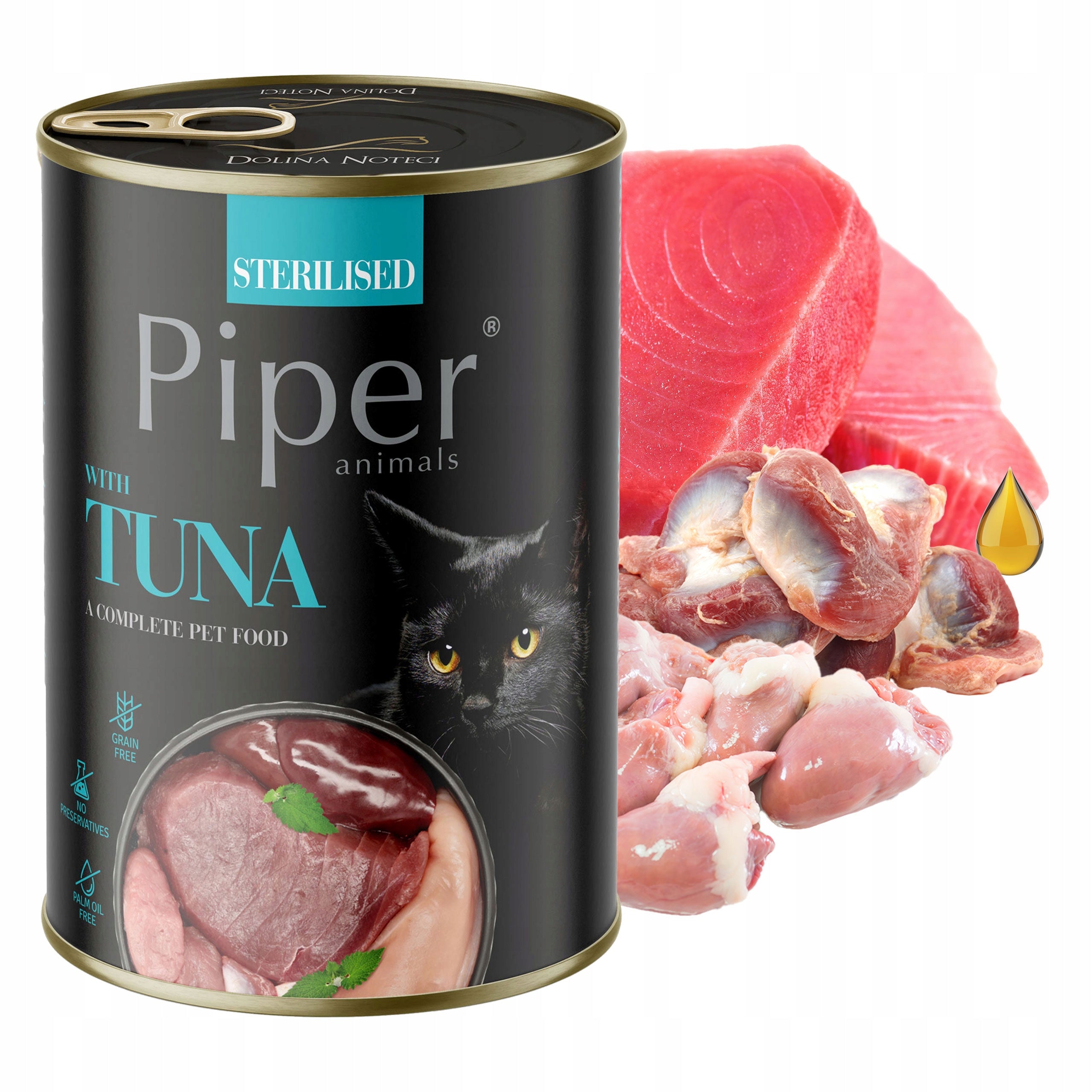 PIPER Wet cat food Dolina Noteci mix of flavors 36 x 400g grain-free EAN (GTIN) 5906641674332