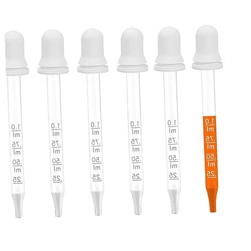 PIPETTE DROPPER 1 ML REUSABLE FOR SKIN CARE SET OF 6