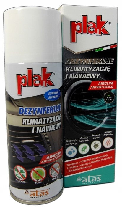 PLAK AIRCLIM Disinfection of air conditioning and vents