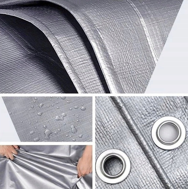 PLANDEKE COVER FOR SANDBOX 1,2x1,2m GREY WATERPROOF STRONG Length 120 cm