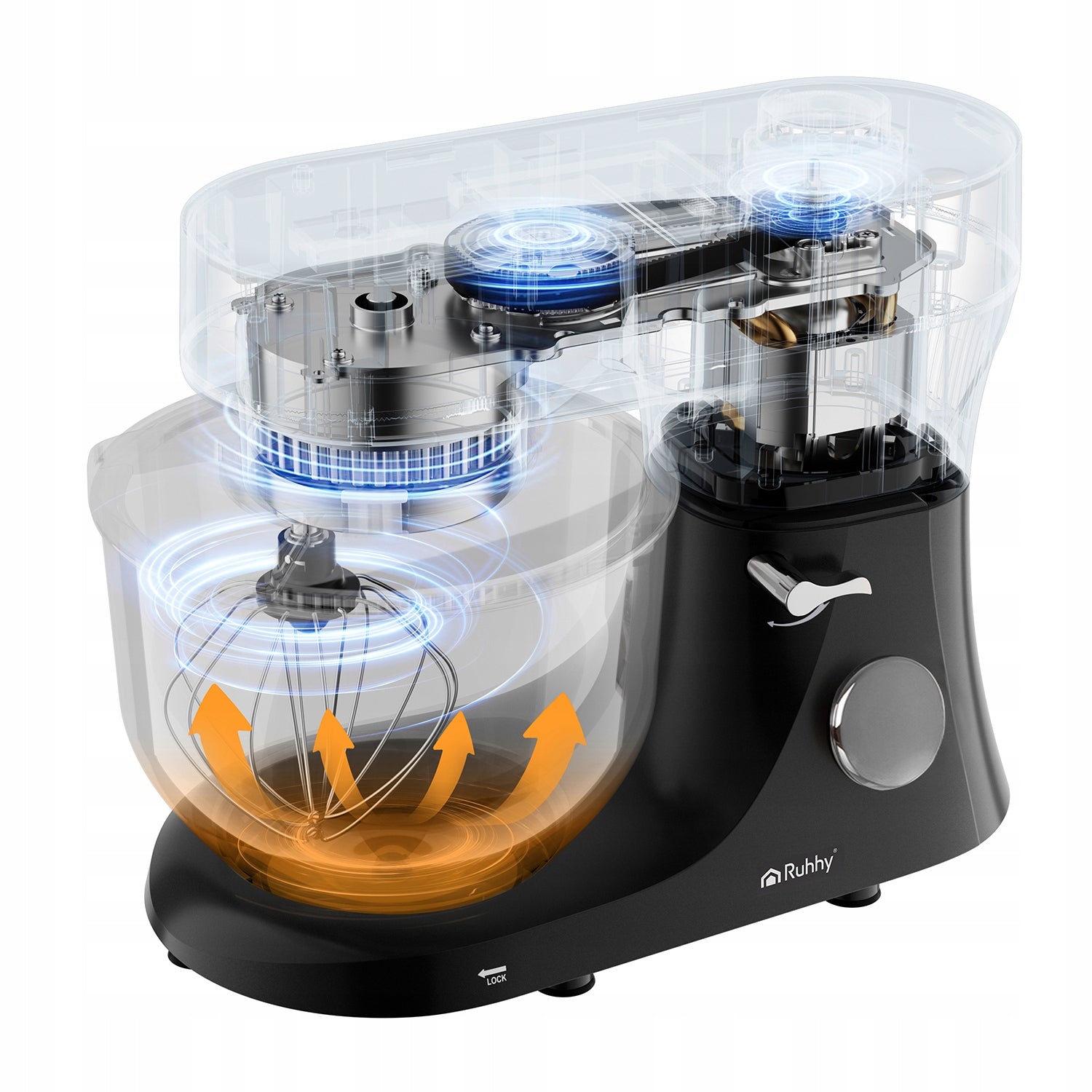 PLANETARY FOOD PROCESSOR WITH HEATED BOWL 6,2L LARGE MULTIFUNCTIONAL STRONG Packaging status original