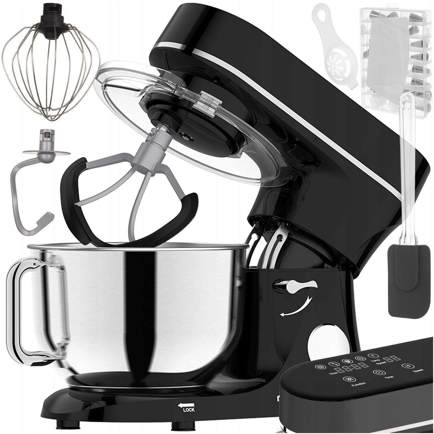 PLANETARY FOOD PROCESSOR WITH HEATED BOWL 6,2L LARGE MULTIFUNCTIONAL STRONG