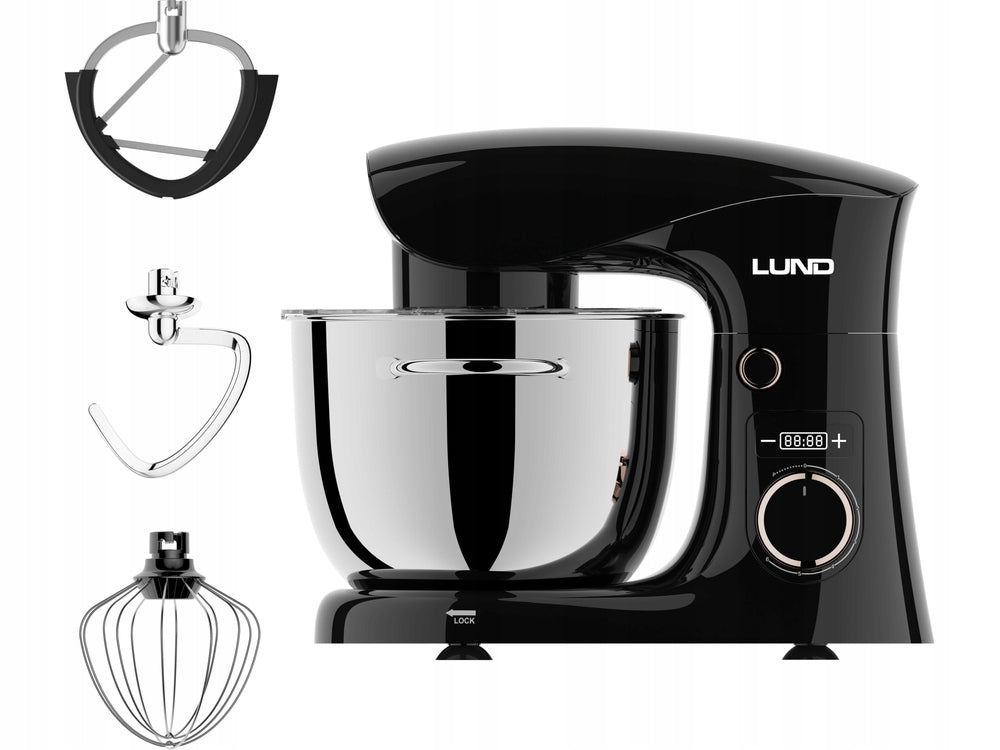 PLANETARY MIXER ROBOT 5L POWER MAX 2500W KNEADING MIXING WHIPPING Brand Lund