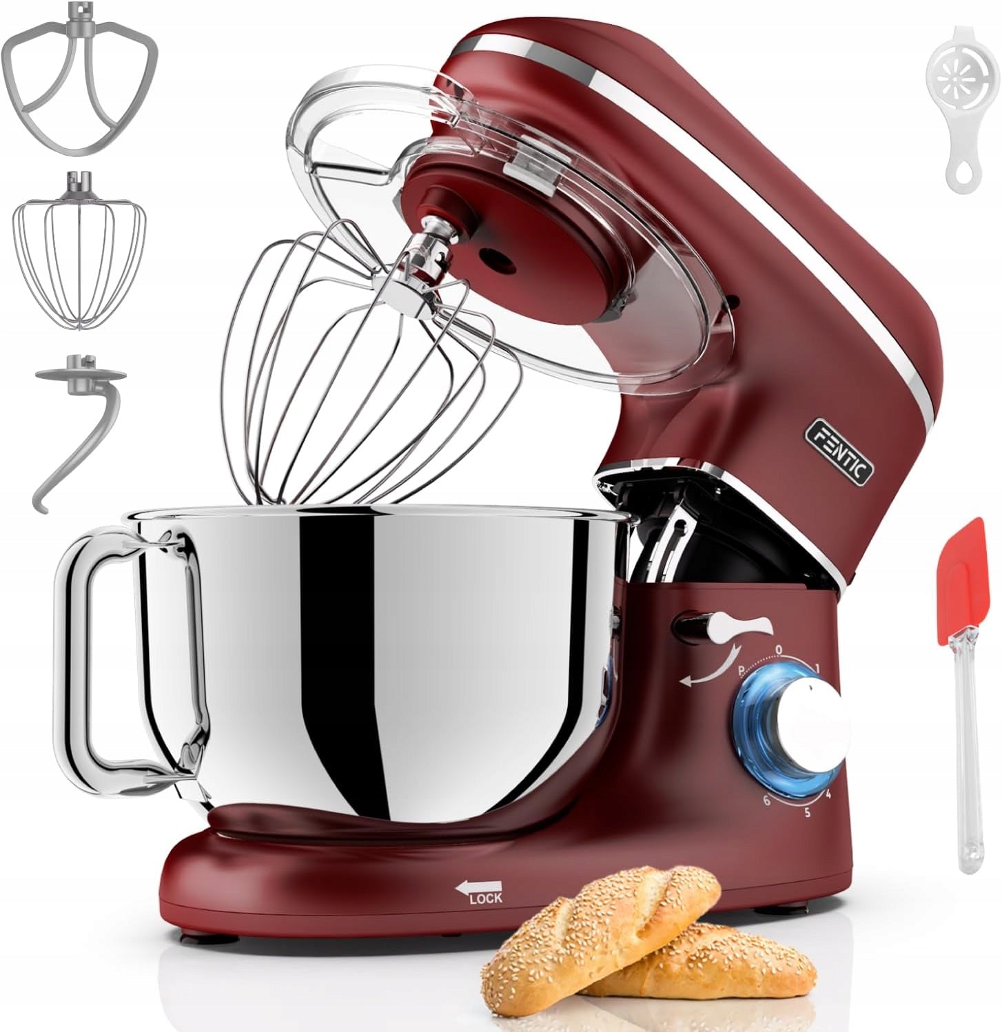 PLANETARY ROBOT 2000W BOWL STEEL WHISK HOOKS INCLUDED