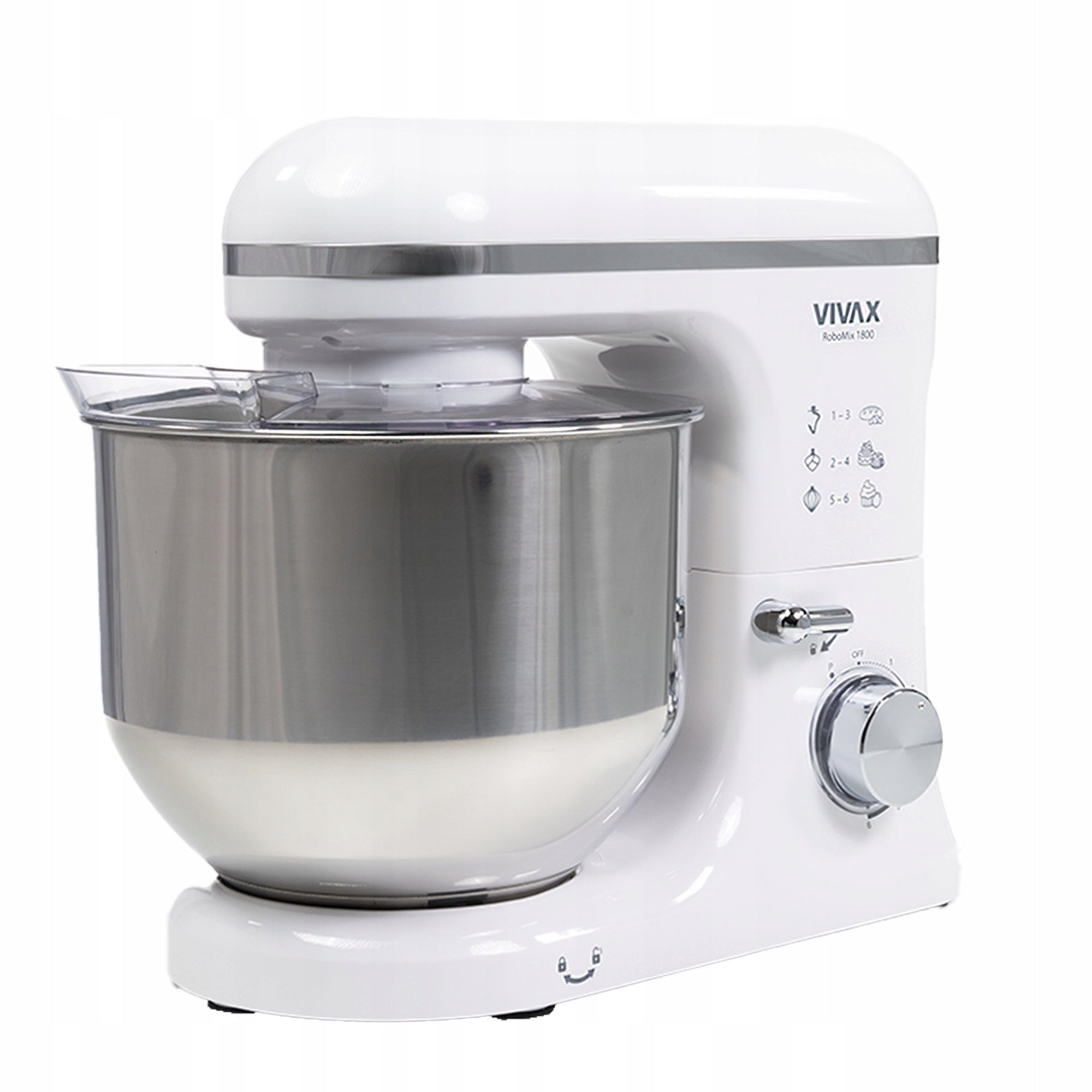 PLANETARY ROBOT VIVAX HIGH POWER 1800W 7 L STEEL BOWL MIXER