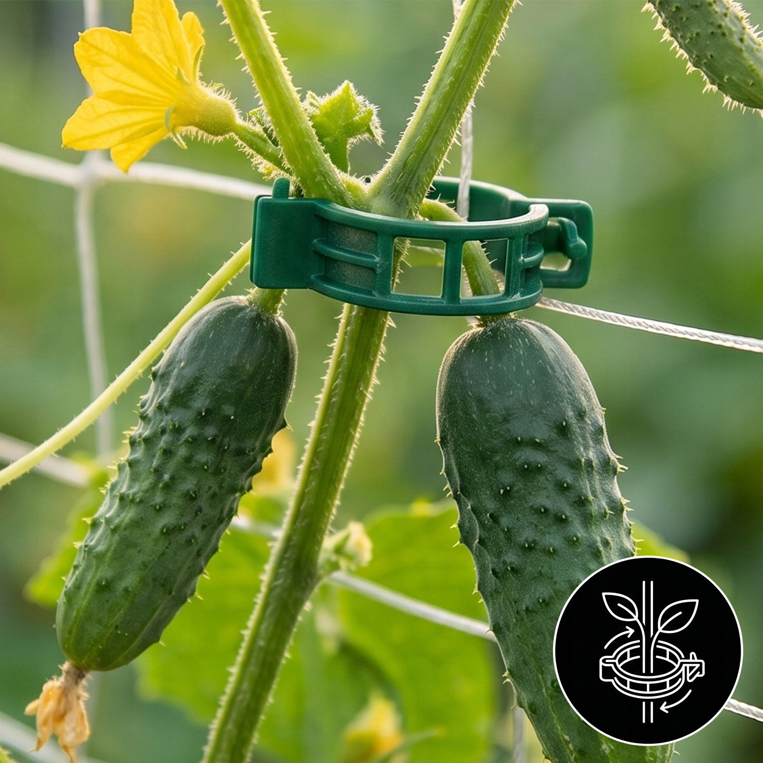 PLANT CLIPS STEM CLASP CLIPS ATTACHMENTS TOMATO SHOOTS 50PCS Brand DomowyŚwiat