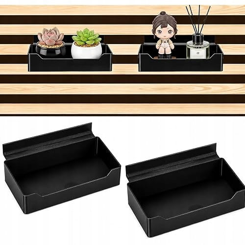 PLANT HOLDER STAND FOR ACOUSTIC PANELS WITHOUT DRILLING SET OF 2
