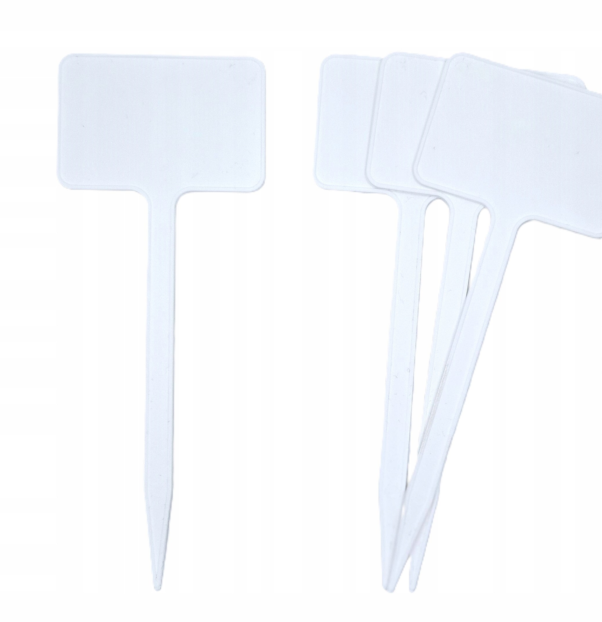 PLANT LABEL PLATES 60x40x155mm 100 pcs WHITE PL MANUFACTURER