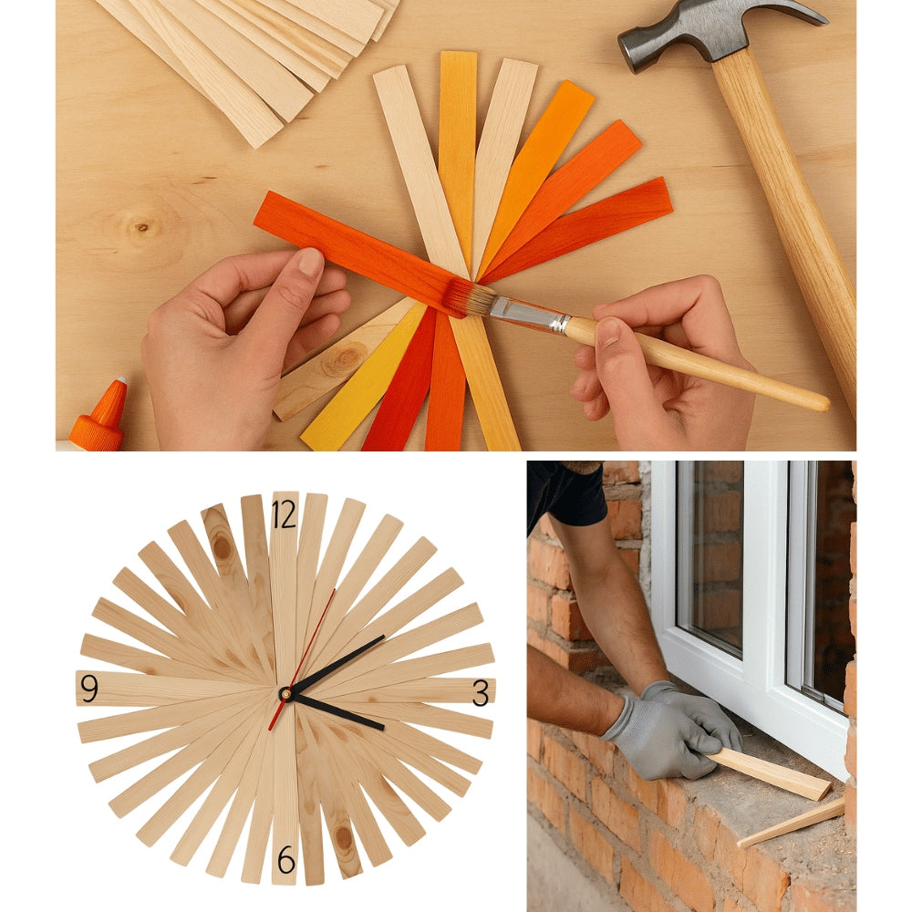 PLANT LABELS Wedge PLATES for window door tiles 42 PCS MARKERS Product height 0.7 cm
